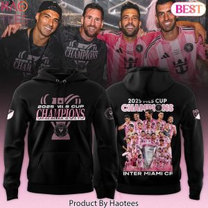 Inter Miami CF 2025 MLS Cup Champions Black Hoodie