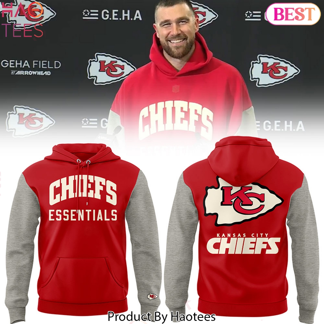 Kansas City Chiefs Travis Kelce Essentials Hoodie Kansas City Chiefs Travis Kelce Essentials Hoodie