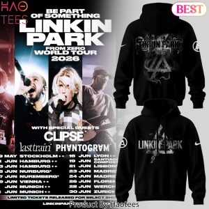 Linkin Park From Zero World Tour 2026 Black Hoodie