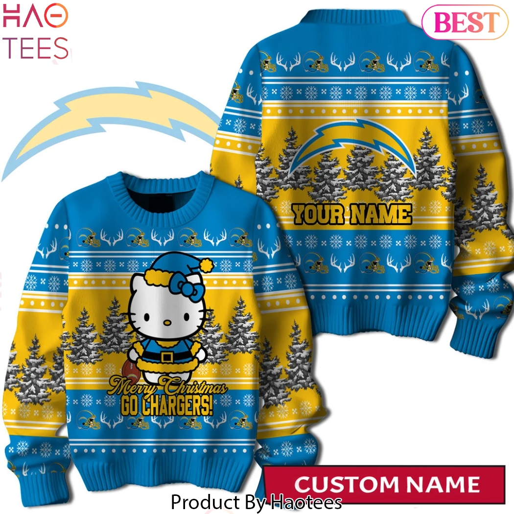 Los Angeles Chargers Merry Christmas HK Ugly Sweater Los Angeles Chargers Merry Christmas HK Ugly Sweater