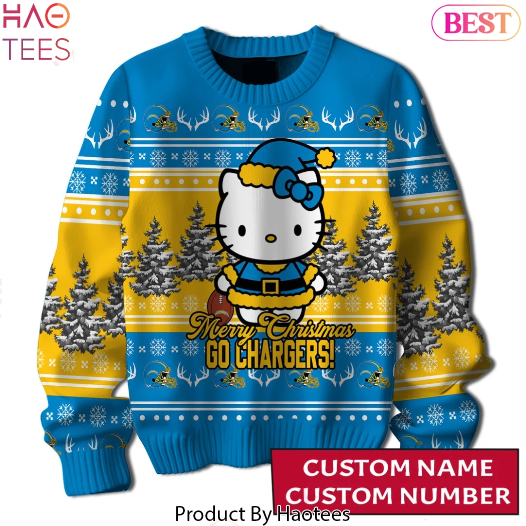 Los Angeles Chargers Merry Christmas HK Ugly Sweater Los Angeles Chargers Merry Christmas HK Ugly Sweater