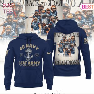 Navy Midshipmen Champions Cic Trophy Go Navy Back To Back Hoodie
