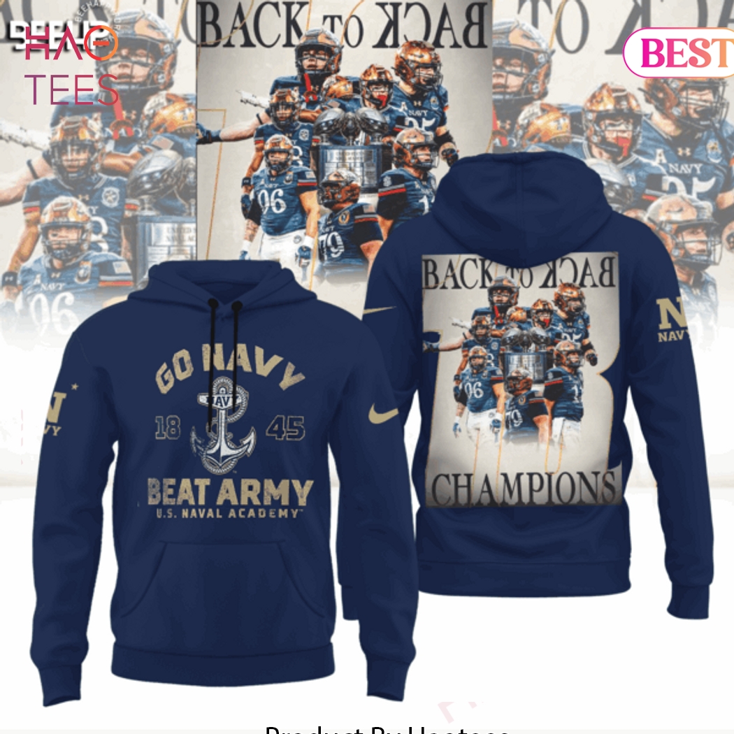 Navy Midshipmen Champions Cic Trophy Go Navy Back To Back Hoodie Navy Midshipmen Champions Cic Trophy Go Navy Back To Back Hoodie