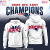 New England Patriots 2025 AFC East Division Champions Red Hoodie New England Patriots 2025 AFC East Division Champions Red Hoodie