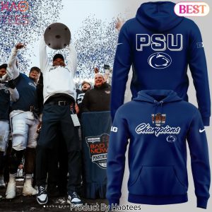 Penn State Nittany Lion Football Pinstripe Bowl Champions Navy Blue Hoodie