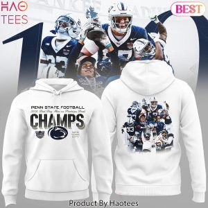 Penn State Nittany Lion Football Pinstripe Bowl Champions White Hoodie