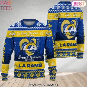 Real Women Love Football Smart Women Love The Los Angeles Rams Ugly Christmas Sweater