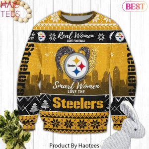Real Women Love Football Smart Women Love The Pittsburgh Steelers Christmas Sweater