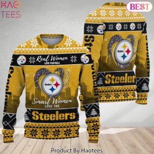 Real Women Love Football Smart Women Love The Pittsburgh Steelers Christmas Sweater