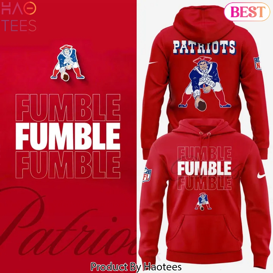 Red New England Patriots Team Authentic Logo Hoodie Red New England Patriots Team Authentic Logo Hoodie
