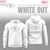San Francisco 49ers 2026 White Out Hoodie