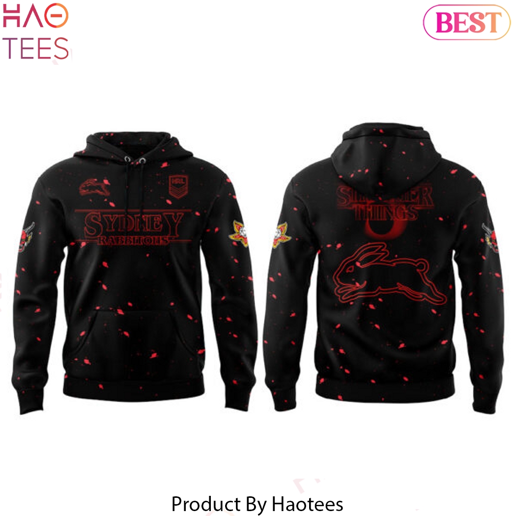 South Sydney Rabbitohs Stranger Things Hoodie South Sydney Rabbitohs Stranger Things Hoodie
