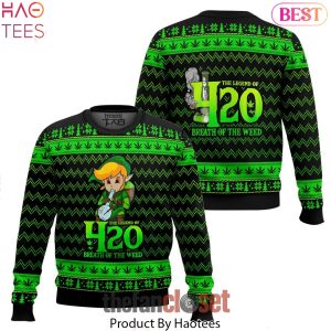 The Legend Of Marijuana Breath Of The Weed Ugly Christmas Sweater