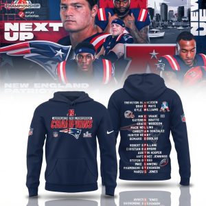 New England Patriots American Football Conference Champions Hoodie – Blue