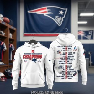 New England Patriots American Football Conference Champions Hoodie – White