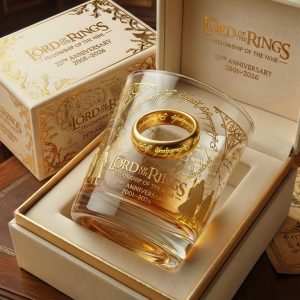 Lord Of The Rings Fellowship Of The Nine 25th Anniversary 2026 Whiskey Glass