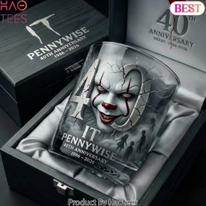 IT Pennywise 40th Anniversary Whiskey Glass