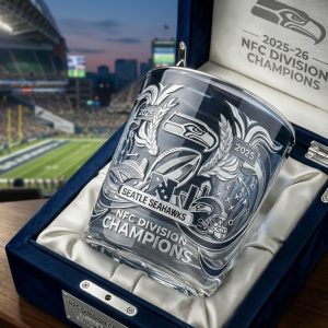 Seattle Seahawks NFC Champions Whiskey Glass