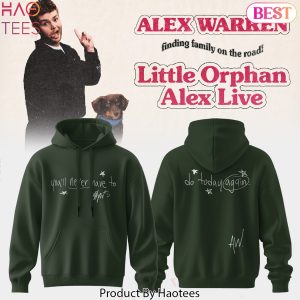 Alex Warren Little Orphan Alex Tour Signature Hoodie – Black