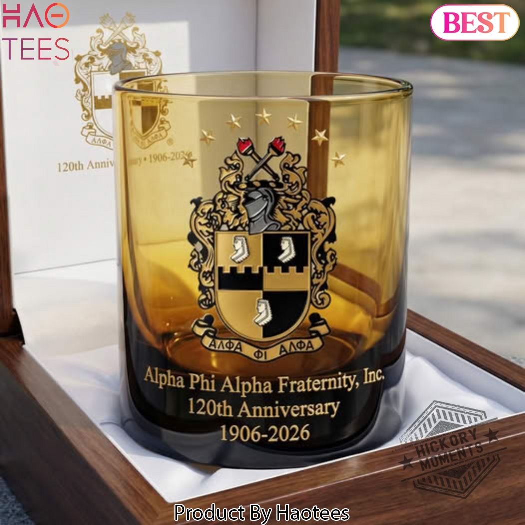 Alpha Phi Alpha Fraternity Inc. 120Th Anniversary Whiskey Glass