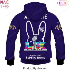 Baltimore Ravens x Bad Bunny Super Bowl 2026 Hoodie