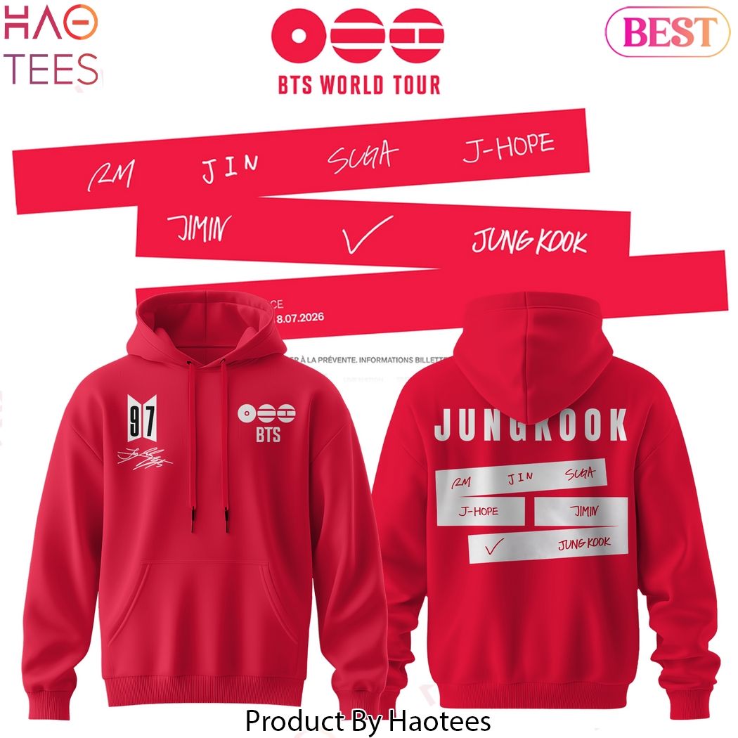 BTS Comeback & World Tour 2026 JungKook Signature Hoodie BTS Comeback & World Tour 2026 JungKook Signature Hoodie