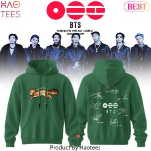 BTS Comeback & World Tour 2026 Signature Green Hoodie