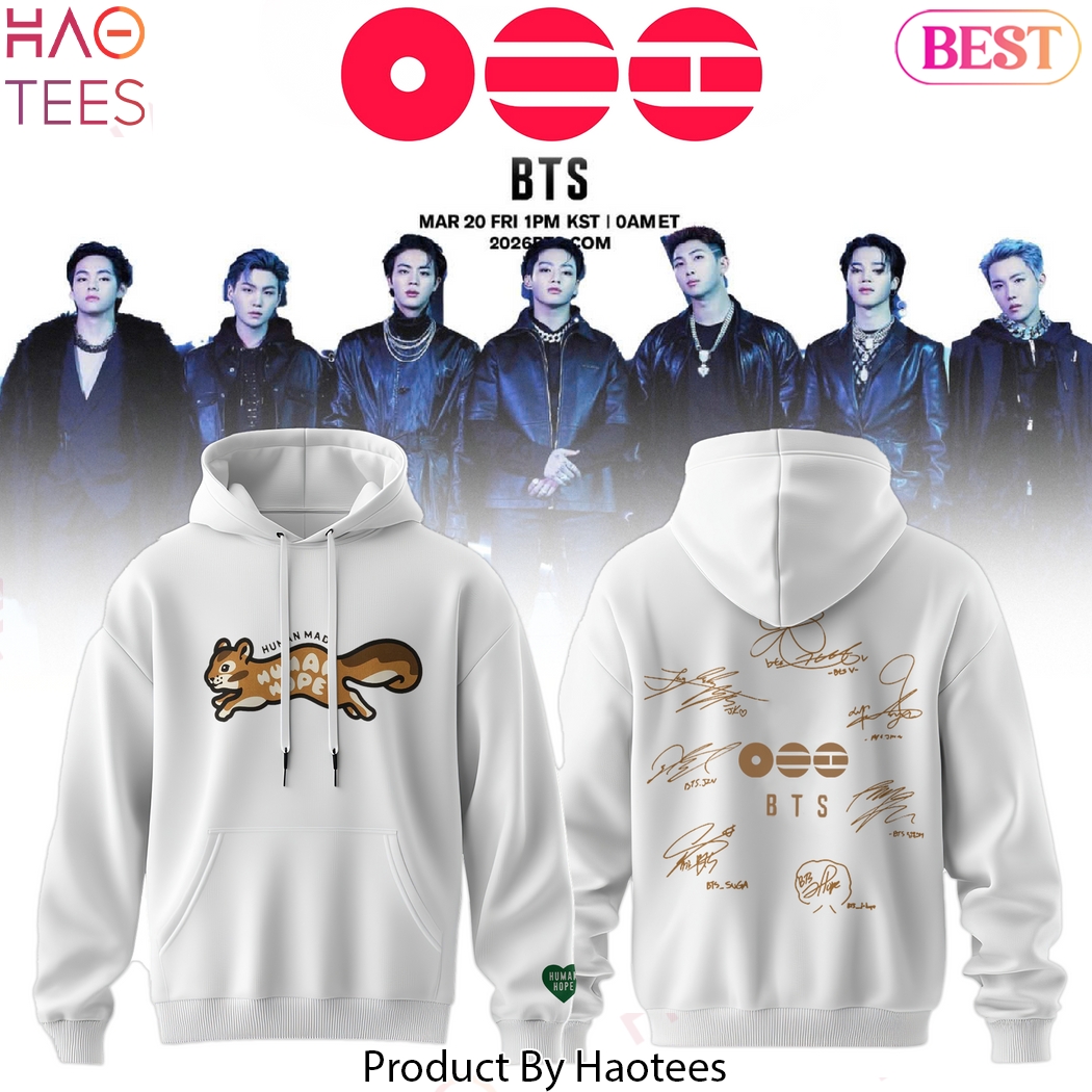 BTS Comeback & World Tour 2026 Signature Hoodie BTS Comeback & World Tour 2026 Signature Hoodie