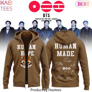 BTS Human Made Signature Zip Hoodie