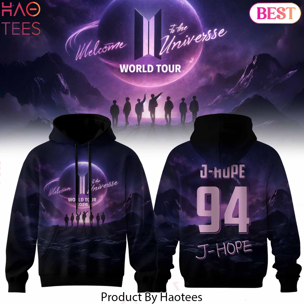 BTS World Tour 2026 J-Hope Welcome To The Universse Hoodie BTS World Tour 2026 J-Hope Welcome To The Universse Hoodie