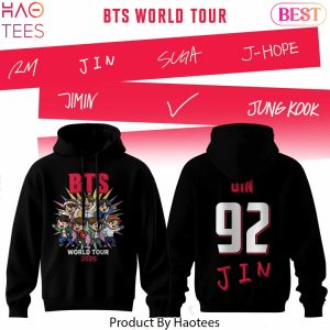 BTS World Tour 2026 Jin Black Hoodie