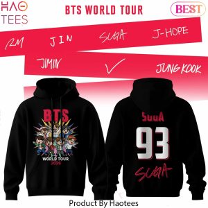 BTS World Tour 2026 Suga Hoodie