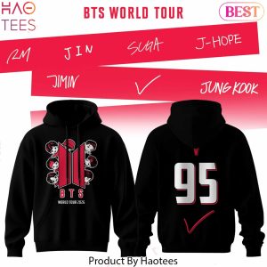 BTS World Tour 2026 V Black Hoodie