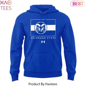 Colorado State Rams Basketball Throwback Blue Hoodie
