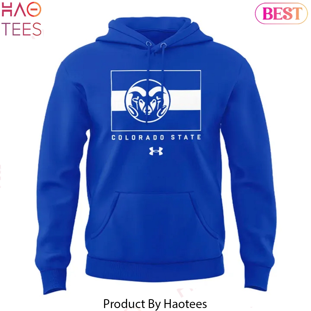 Colorado State Rams Basketball Throwback Blue Hoodie Colorado State Rams Basketball Throwback Blue Hoodie