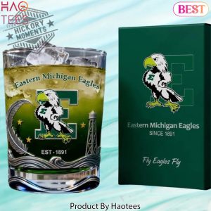 Eastern Michigan Eagles Whiskey Glass