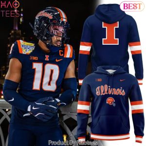 Illinois Fighting Illini 2025 Music City Bowl Hoodie – Blue