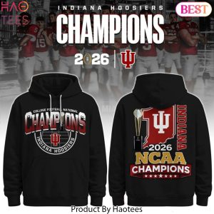 Indiana Hoosiers 2026 NCAA National Champions Black Hoodie