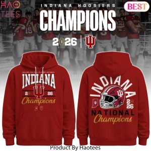 Indiana Hoosiers 2026 NCAA National Champions Red Hoodie
