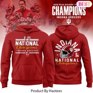 Indiana Hoosiers College Football Playoff 2026 National Champions Hoodie