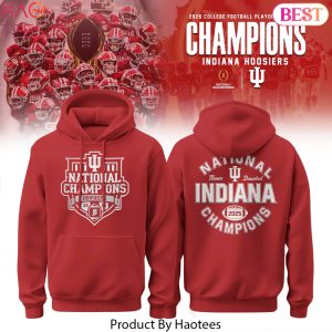 Indiana Hoosiers College Football Playoff 2026 National Champions Red Hoodie