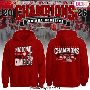 Indiana Hoosiers National Champions 2025-26 Hoodie – Red