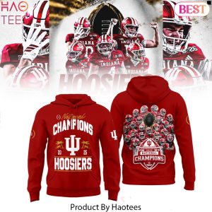 Indiana Hoosiers National Champions 2025 Hoodie – Red
