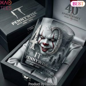IT Pennywise 40th Anniversary Whiskey Glass IT Pennywise 40th Anniversary Whiskey Glass