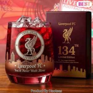 Liverpool FC 134th Anniversary Whiskey Glass