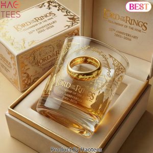Lord Of The Rings Fellowship Of The Nine 25th Anniversary 2026 Whiskey Glass Lord Of The Rings Fellowship Of The Nine 25th Anniversary 2026 Whiskey Glass