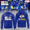 Los Angeles Rams NFC Champions Go Rams Hoodie – Black