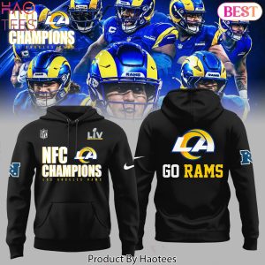 Los Angeles Rams NFC Champions Go Rams Hoodie – Black