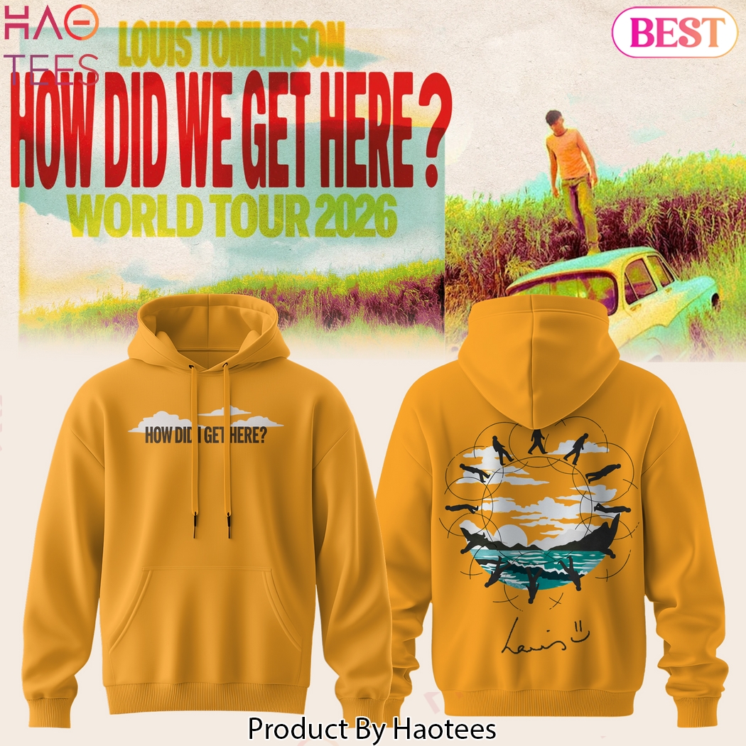 Louis Tomlinson How Did We Get Here Tour Hoodie - Orange Louis Tomlinson How Did We Get Here Tour Hoodie - Orange