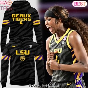 LSU Tigers Women Basketball Geaux Tigers 2026 Black Hoodie
